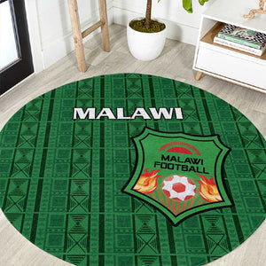 Malawi Football Round Carpet Go Champions - Green - African Pride