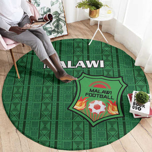Malawi Football Round Carpet Go Champions - Green - African Pride