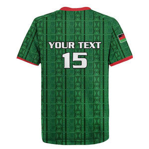 Custom Malawi Football Rugby Jersey Go Champions - Green - African Pride