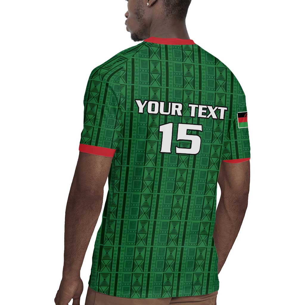 Custom Malawi Football Rugby Jersey Go Champions - Green - African Pride