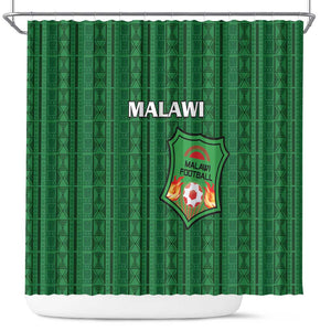Malawi Football Shower Curtain Go Champions - Green - African Pride