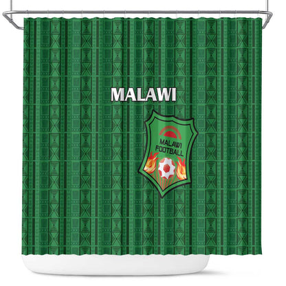 Malawi Football Shower Curtain Go Champions - Green - African Pride