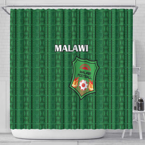 Malawi Football Shower Curtain Go Champions - Green - African Pride