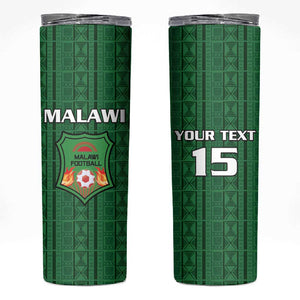 Custom Malawi Football Skinny Tumbler Go Champions - Green - African Pride