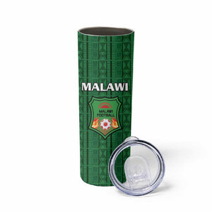 Custom Malawi Football Skinny Tumbler Go Champions - Green - African Pride