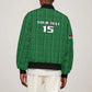 Custom Malawi Football Sleeve Zip Bomber Jacket Go Champions - Green - African Pride