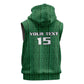 Custom Malawi Football Sleeveless Zip Hoodie Go Champions - Green - African Pride