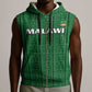 Custom Malawi Football Sleeveless Zip Hoodie Go Champions - Green - African Pride