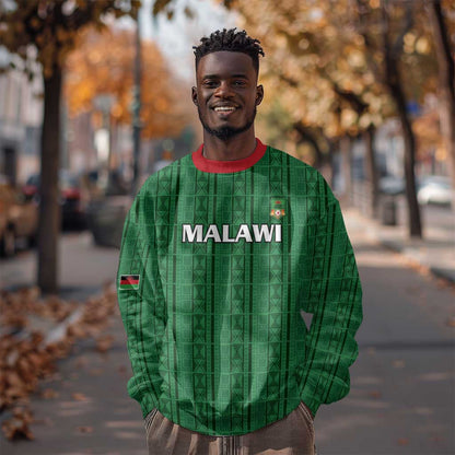 Custom Malawi Football Sweatshirt Go Champions - Green - African Pride
