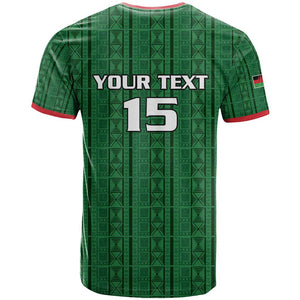 Custom Malawi Football T shirt Go Champions - Green - African Pride