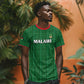 Custom Malawi Football T shirt Go Champions - Green - African Pride
