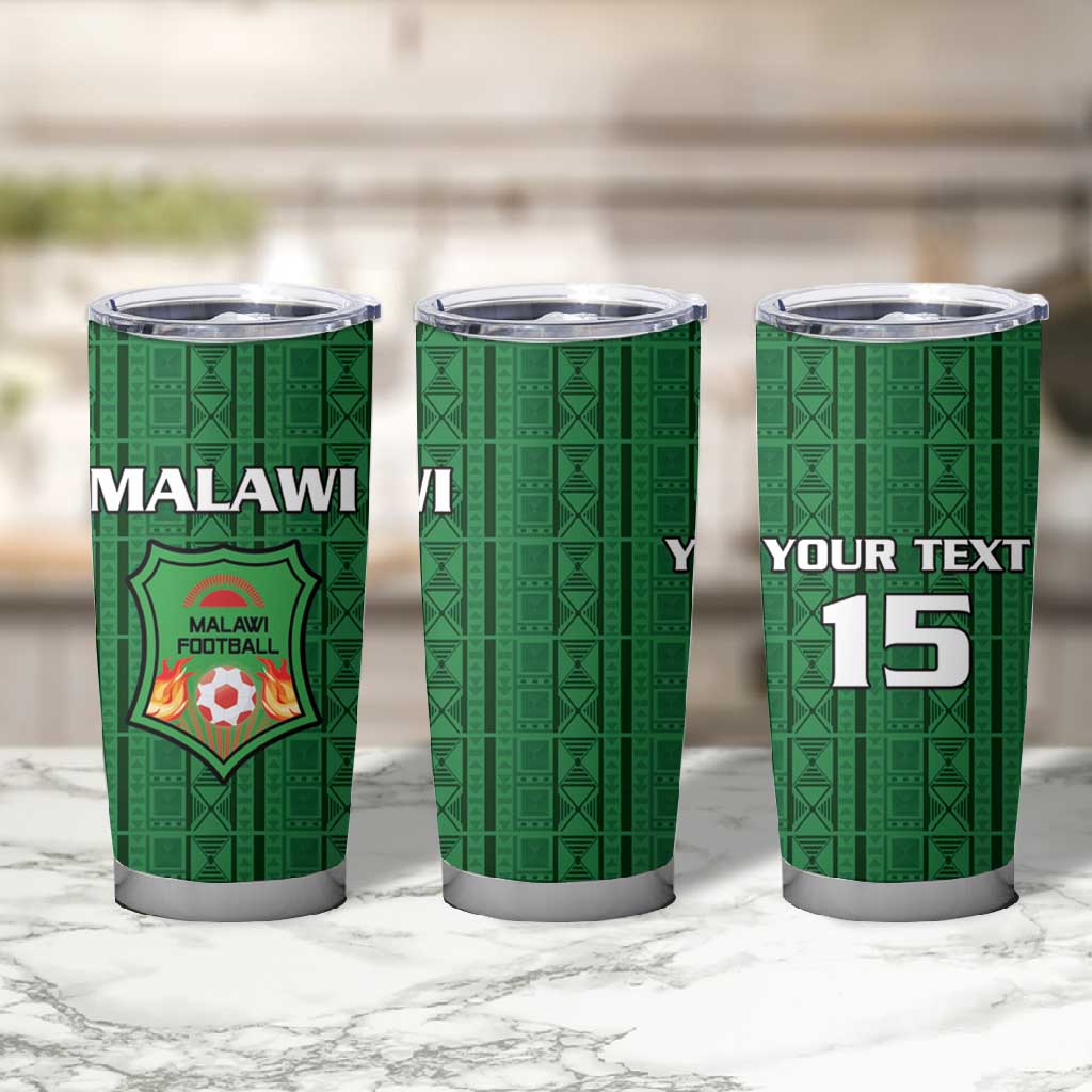 Custom Malawi Football Tumbler Cup Go Champions - Green - African Pride