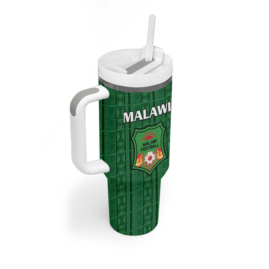 Custom Malawi Football Tumbler With Handle Go Champions - Green - African Pride