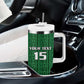 Custom Malawi Football Tumbler With Handle Go Champions - Green - African Pride