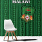 Malawi Football Window Curtain Go Champions - Green - African Pride