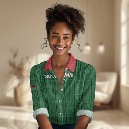 Custom Malawi Football Women Casual Shirt Go Champions - Green - African Pride