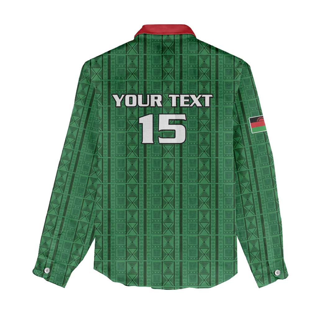 Custom Malawi Football Women Casual Shirt Go Champions - Green - African Pride