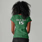 Custom Malawi Football Women V-Neck T-Shirt Go Champions - Green - African Pride