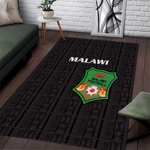 Malawi Football Area Rug Go Champions - Black - African Pride