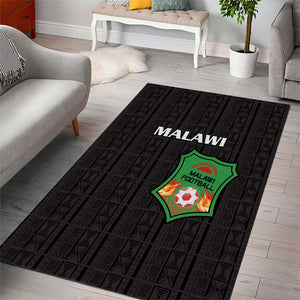 Malawi Football Area Rug Go Champions - Black - African Pride