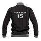 Custom Malawi Football Baseball Jacket Go Champions - Black - African Pride