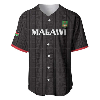 Custom Malawi Football Baseball Jersey Go Champions - Black - African Pride