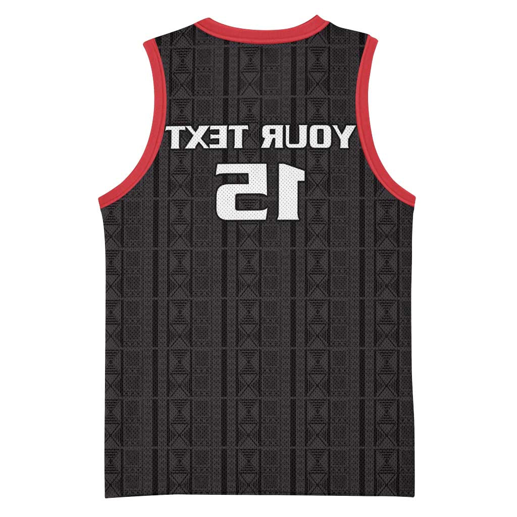 Custom Malawi Football Basketball Jersey Go Champions - Black - African Pride