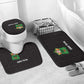Malawi Football Bathroom Set Come On Flames - Black