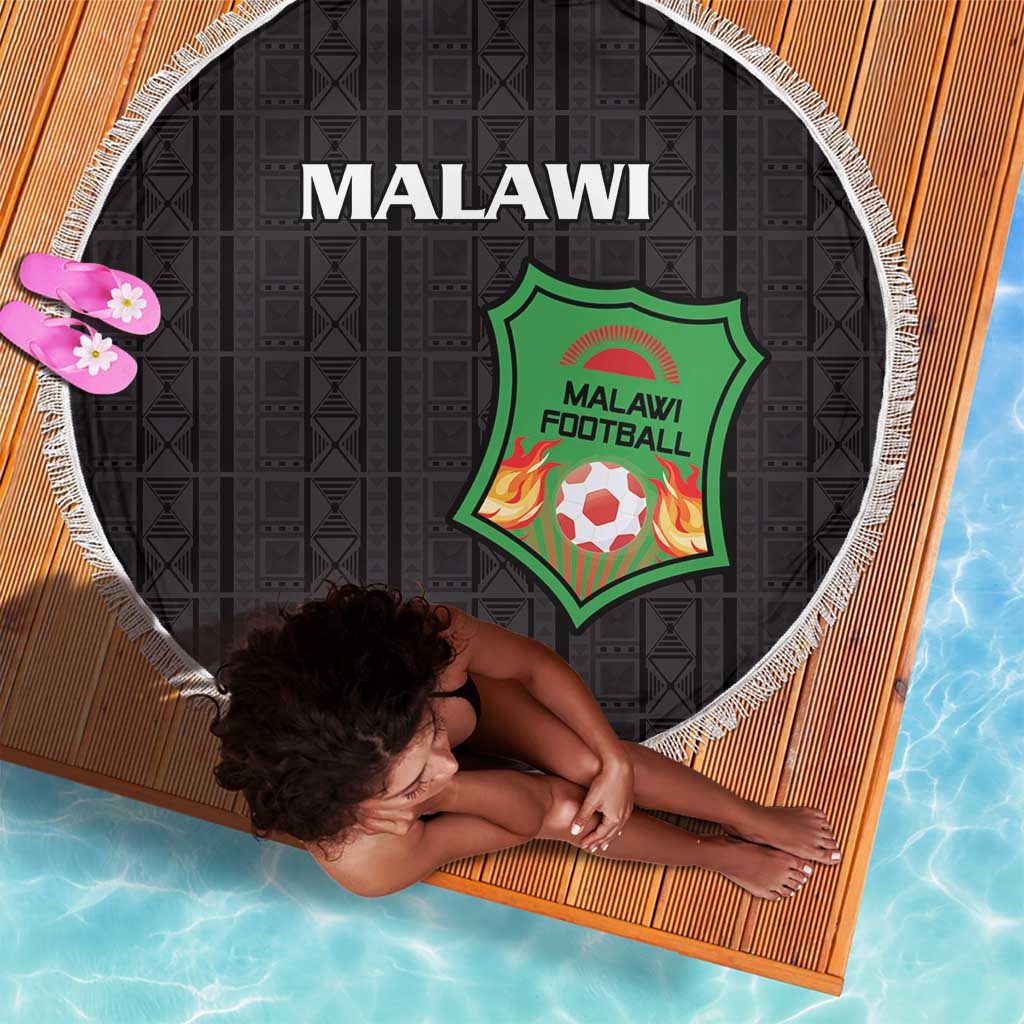 Malawi Football Beach Blanket Go Champions - Black - African Pride