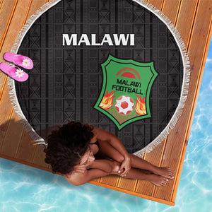 Malawi Football Beach Blanket Go Champions - Black - African Pride