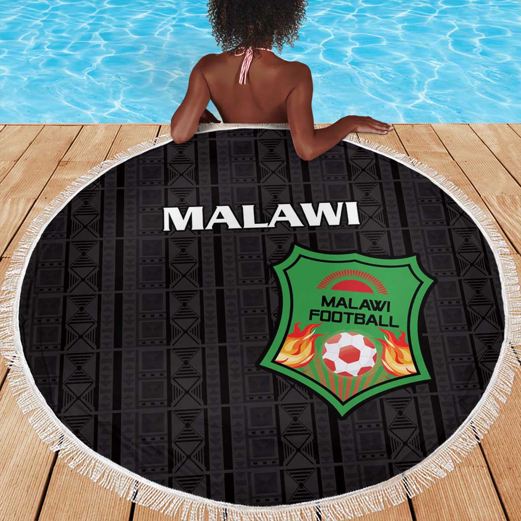 Malawi Football Beach Blanket Go Champions - Black - African Pride