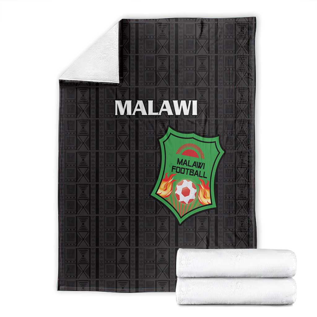 Malawi Football Blanket Go Champions - Black - African Pride
