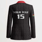 Custom Malawi Football Blazer Come On Flames - Black