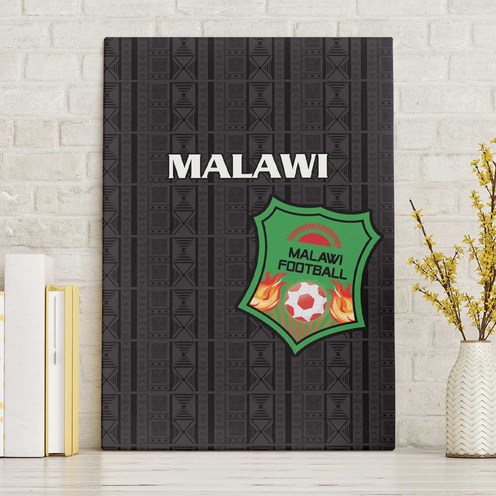 Malawi Football Canvas Wall Art Go Champions - Black - African Pride