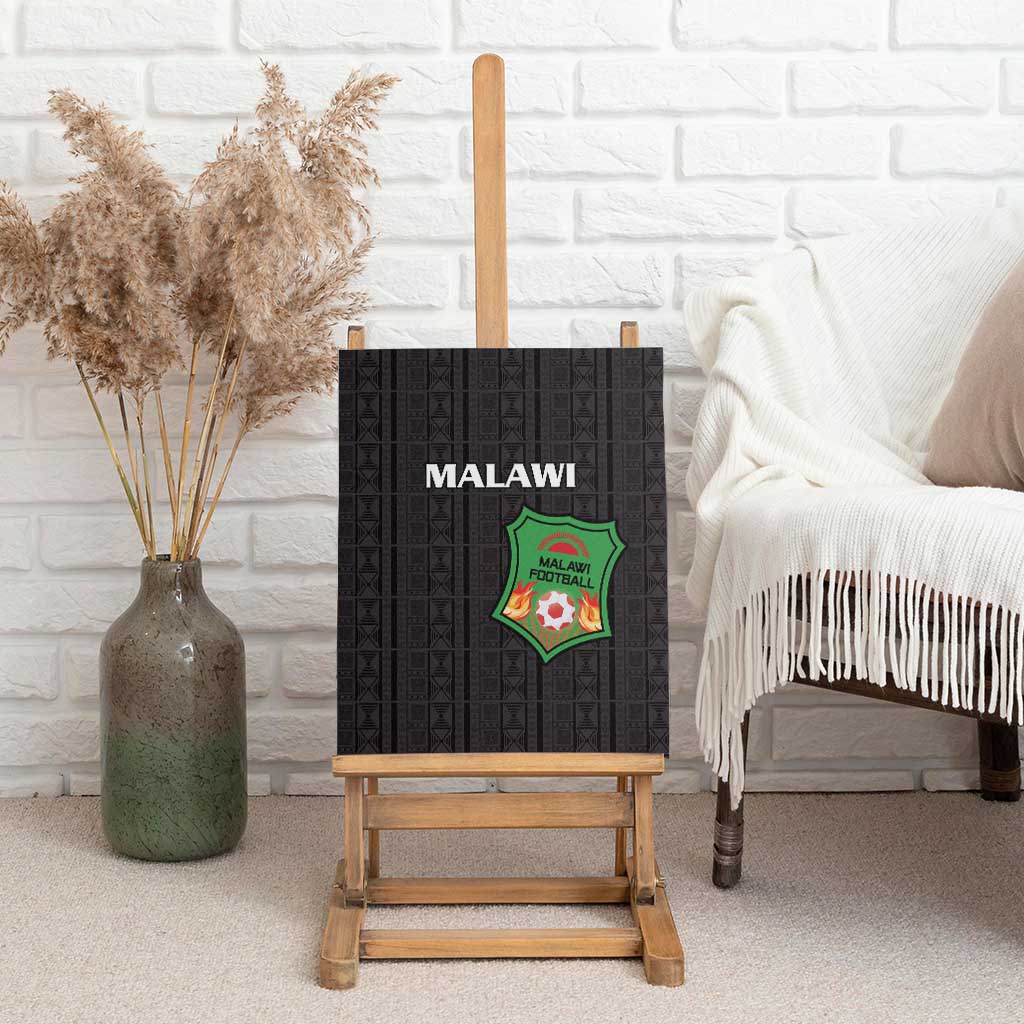 Malawi Football Canvas Wall Art Go Champions - Black - African Pride