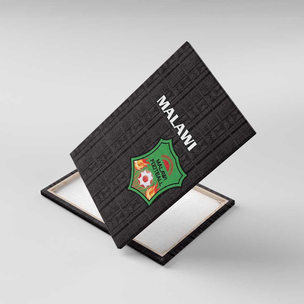 Malawi Football Canvas Wall Art Go Champions - Black - African Pride
