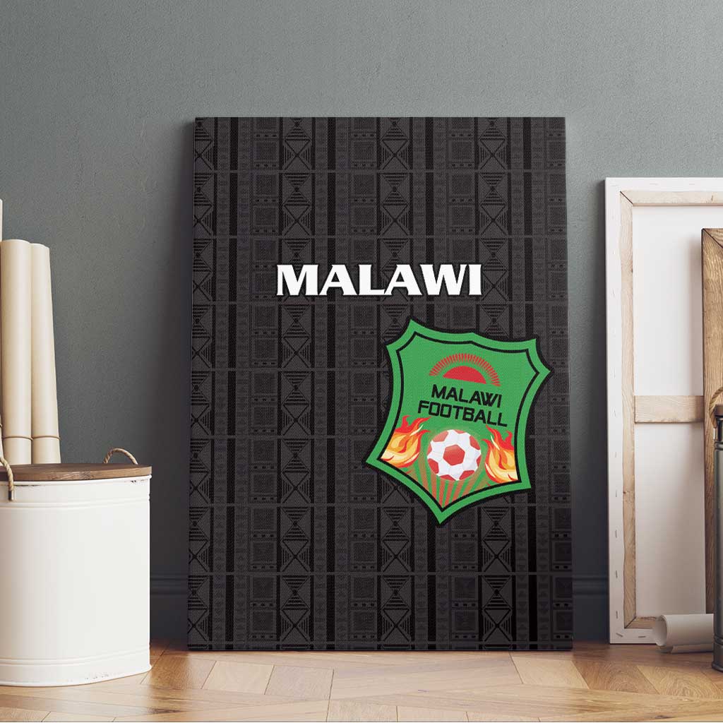 Malawi Football Canvas Wall Art Go Champions - Black - African Pride
