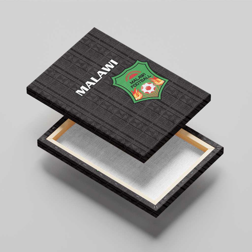 Malawi Football Canvas Wall Art Go Champions - Black - African Pride
