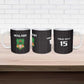Custom Malawi Football Ceramic Mug Come On Flames - Black