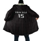 Custom Malawi Football Cloak Come On Flames - Black