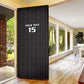 Custom Malawi Football Door Cover Come On Flames - Black