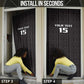 Custom Malawi Football Door Cover Come On Flames - Black
