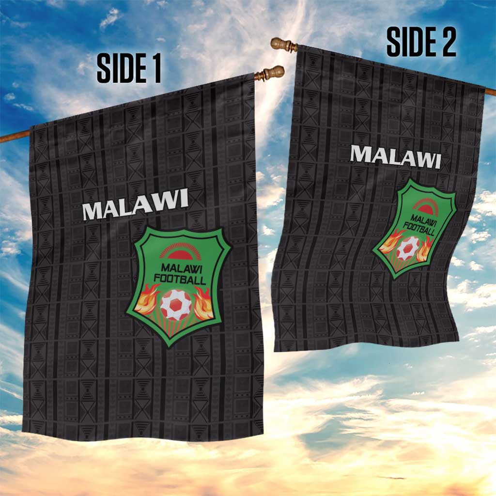 Malawi Football Garden Flag Go Champions - Black - African Pride