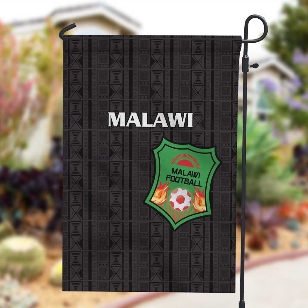 Malawi Football Garden Flag Go Champions - Black - African Pride