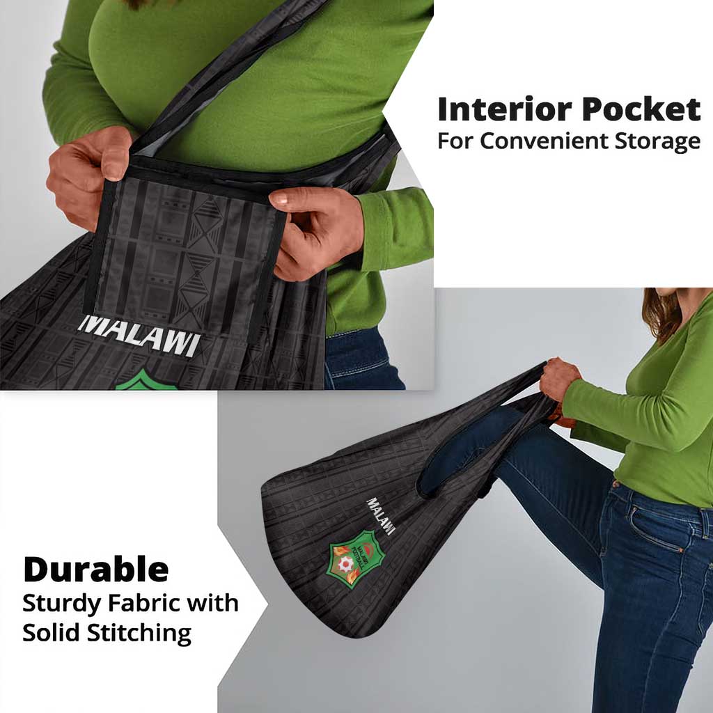 Malawi Football Grocery Bag Go Champions - Black - African Pride