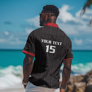 Custom Malawi Football Hawaiian Shirt Go Champions - Black - African Pride
