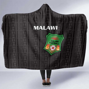 Malawi Football Hooded Blanket Go Champions - Black - African Pride