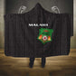 Malawi Football Hooded Blanket Go Champions - Black - African Pride