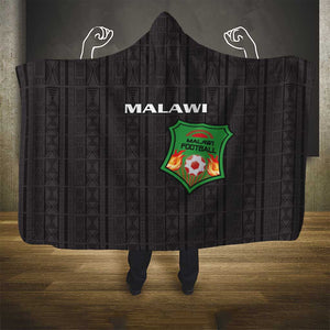 Malawi Football Hooded Blanket Go Champions - Black - African Pride