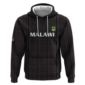 Custom Malawi Football Hoodie Go Champions - Black - African Pride